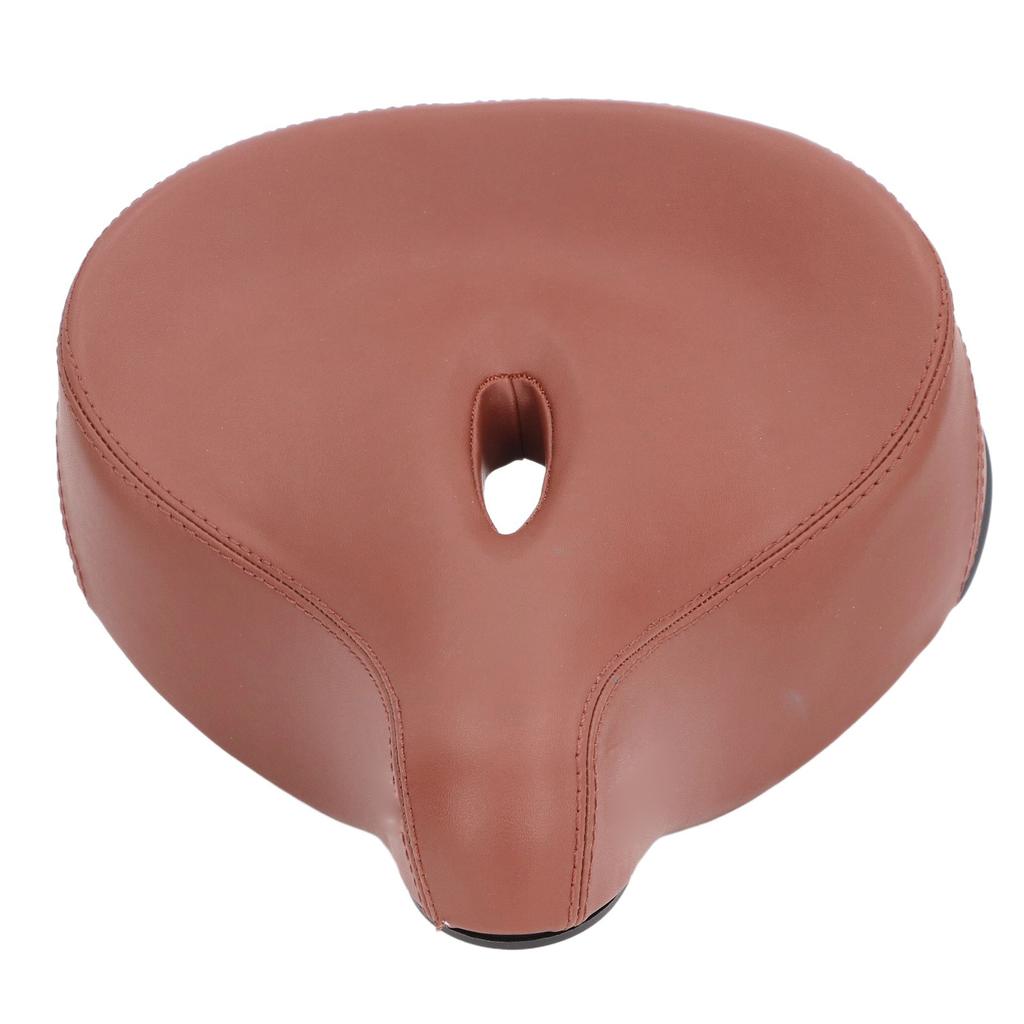 Comfortable Bike Seat for Women Men PVC Leather Shock Absorbing Foam Padded Bike Saddle Cushion Replacement for Mountain Road Bike