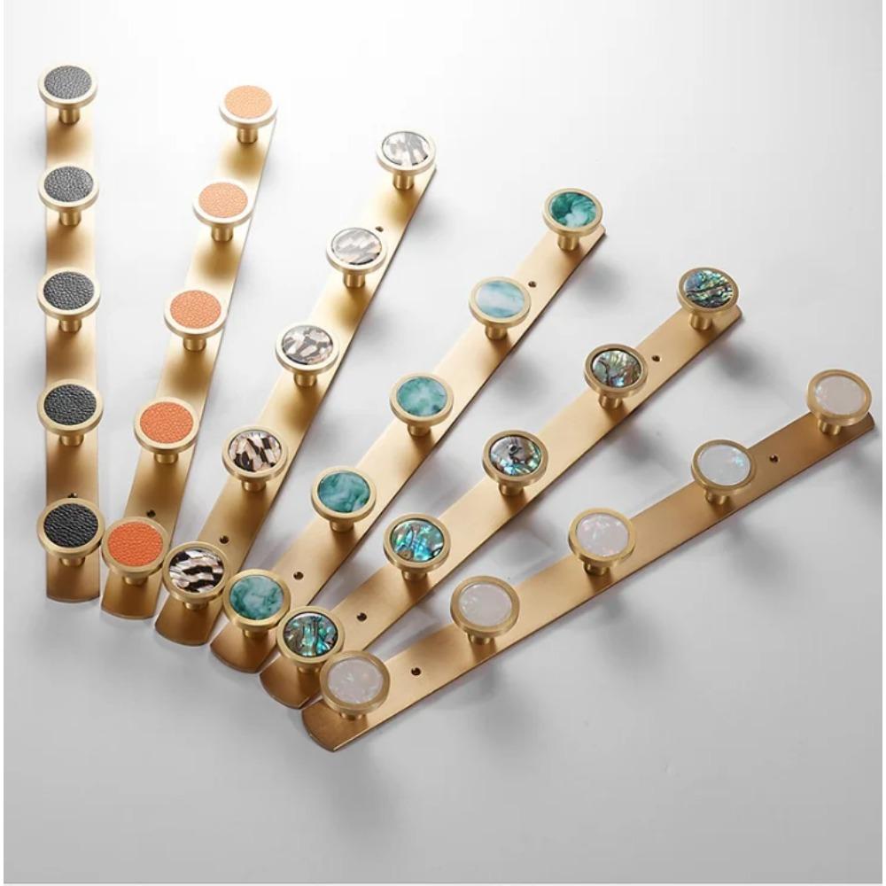 Bathroom Robe Hooks Brass Hooks for Hanging Clothes Hook Door Wall Double Hooks Bathroom Accessories Towel Hook