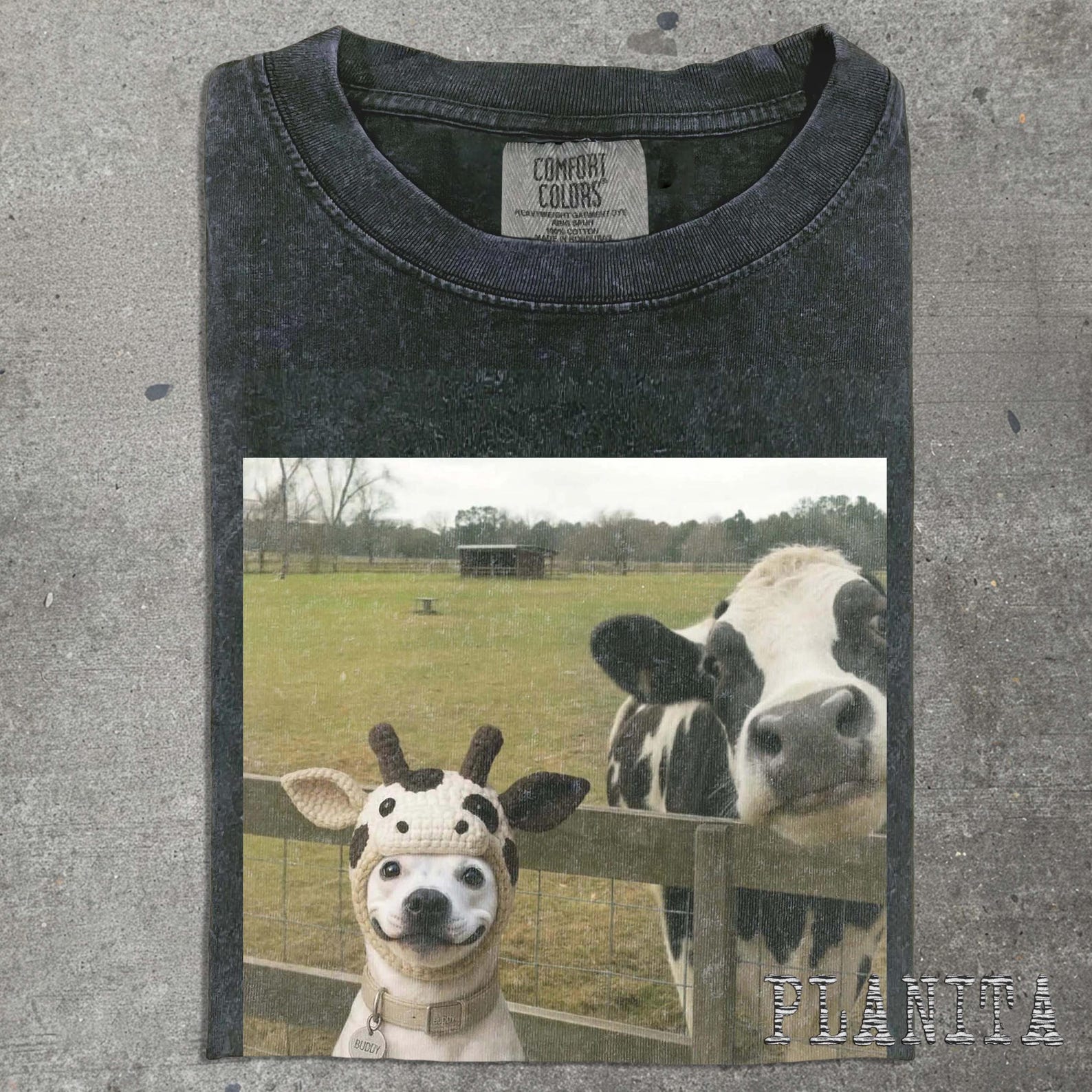 Laughing Cow Photo Tee | Cow Face Photo T-shirt, Farm Animal Shirt 4XL