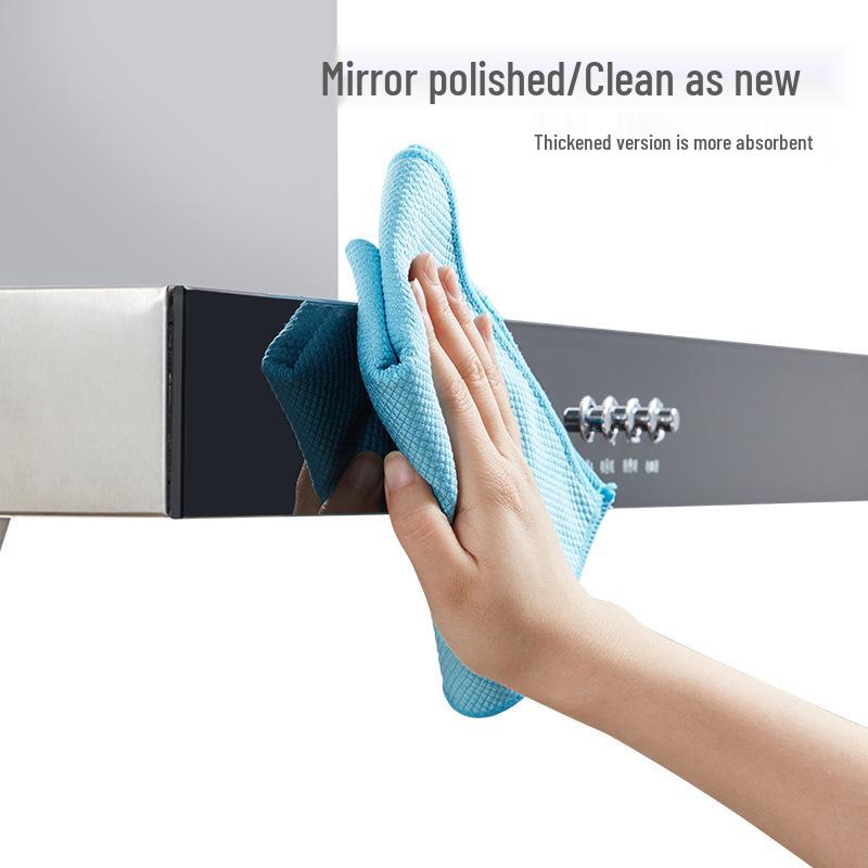 Glass Cleaning Fish Scale Cloth - Absorbent, Lint-Free, Thick, and Perfect for Household and Kitchen Use.
