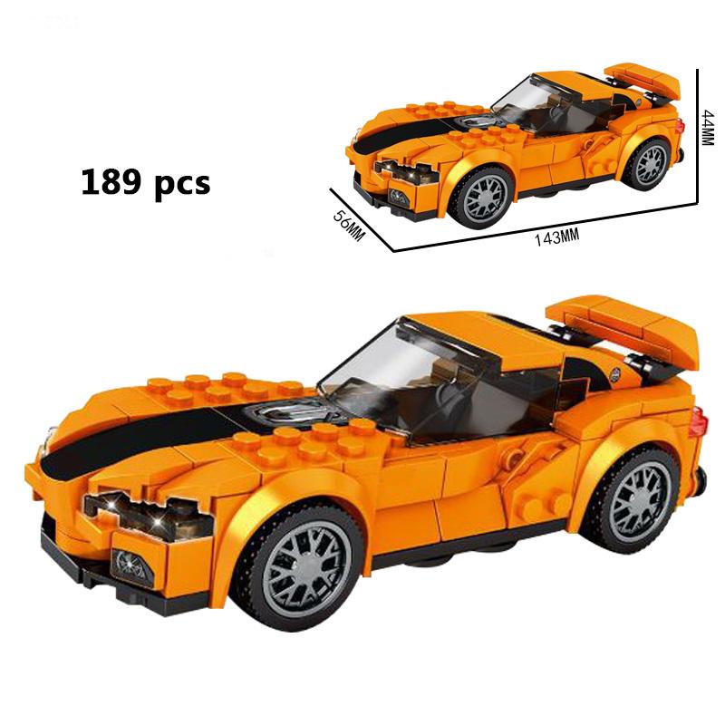 Technical Car Speed Sports Car Building Blocks City Vehicle Street Garage Educational Construction Toys