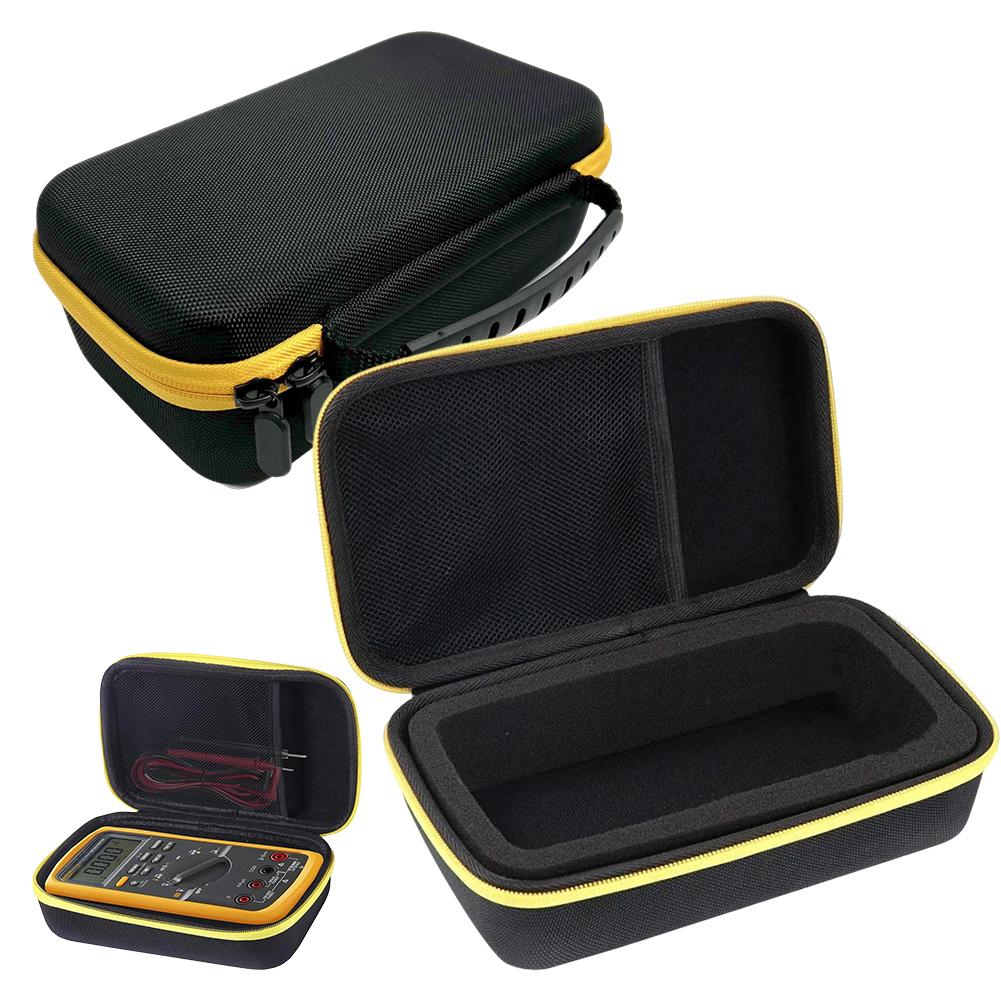 Hard Travel Case Shockproof Portable Storage Bag Anti-scratch with Mesh Pocket for Fluke 115/116/117 Handheld Digital Multimeter