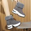 Women's lightweight comfortable thick sole cold warm padded snow boots non-slip wear outdoor sports furry mouth cotton boots