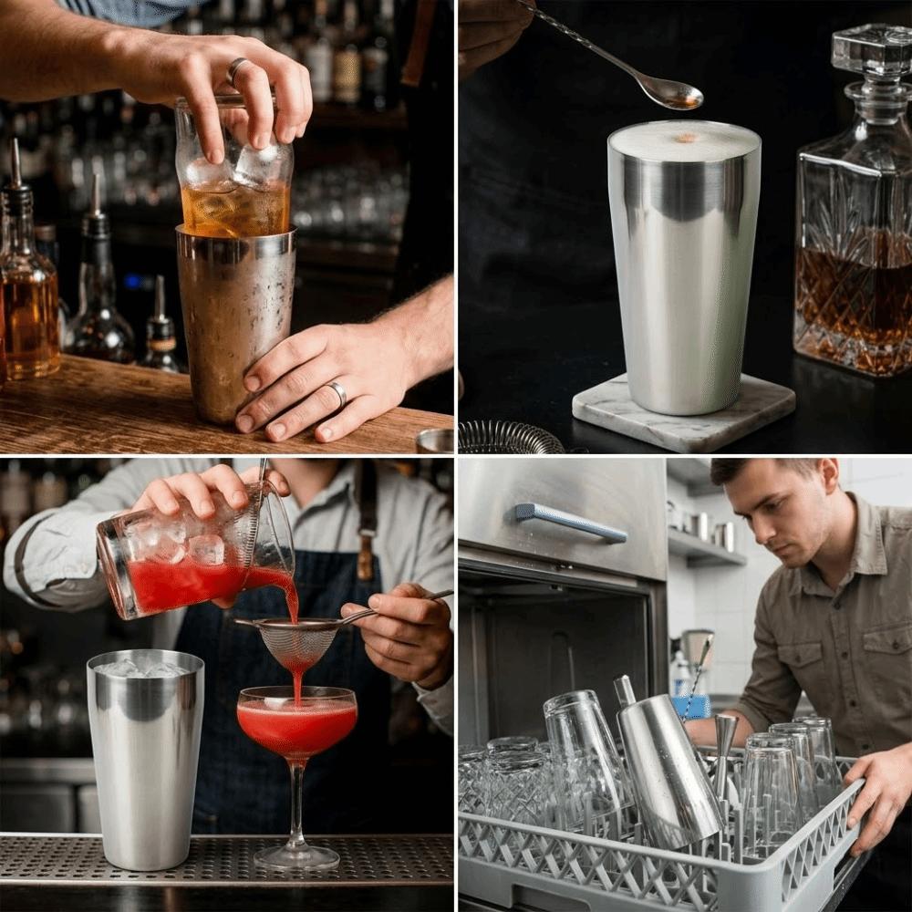 Durable Milkshake  Cup Portable Cocktail Shaker Quick Mixing Shaker Cup  Bar