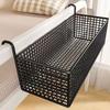 1 piece of iron bedside storage basket, hanging storage basket behind the dormitory door, space-saving under-bed frame