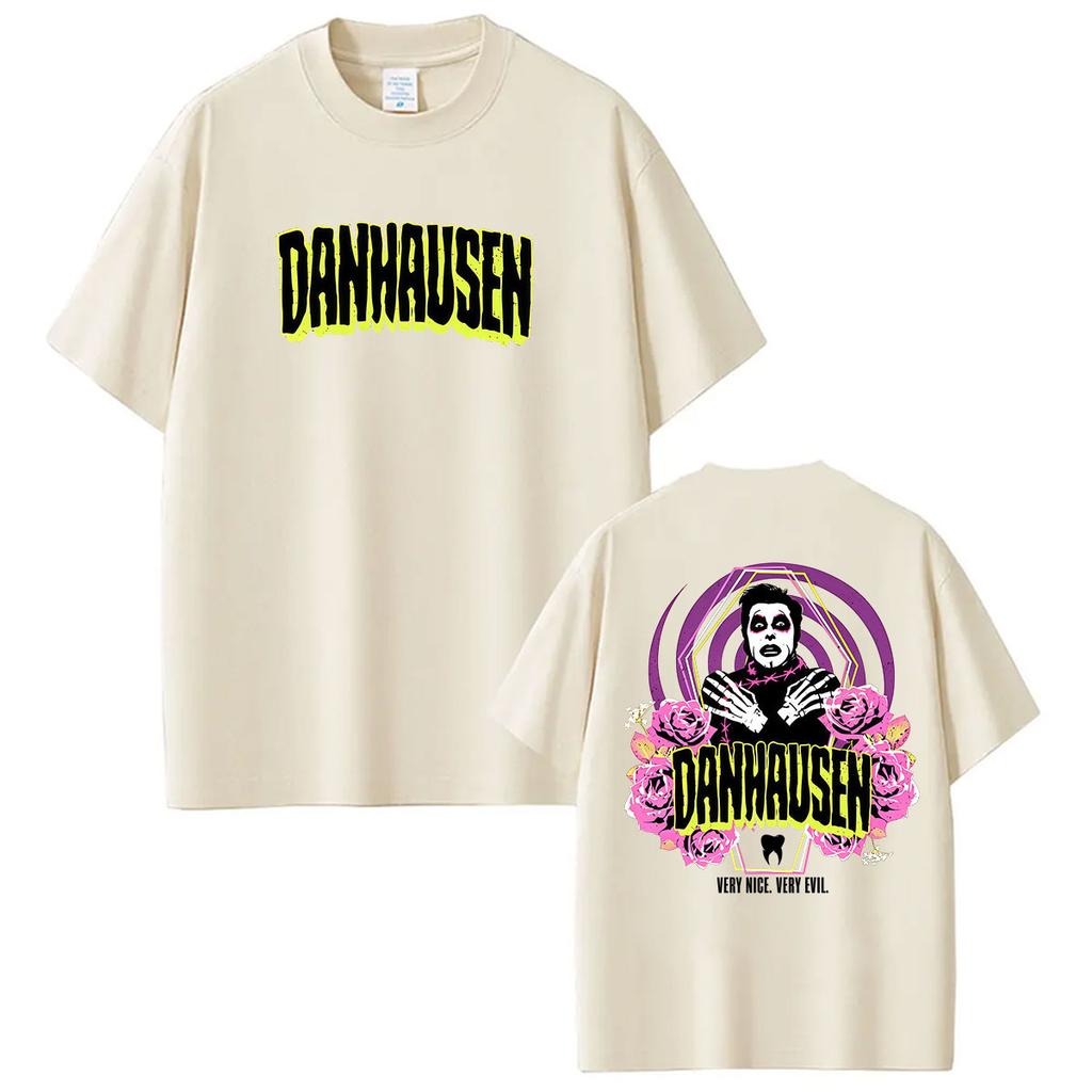 Danhausen Very Nice Very Evil Graphic T Shirts Mens Vintage Fashion Cotton Short Sleeve TShirt Classic Gothic Clothing Tshirt