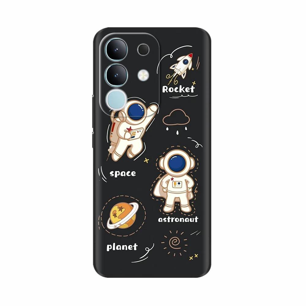 Pour Vivo Y29 4G Coque Mignon Panda Silicone Liquide Doux Étuis de Téléphone Pour Vivo Y29 4G Coques Y 29 Fundas Protection Dessin Animé Couverture Arrière
