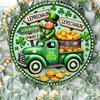 2D Flat 20cm Happy St.patrick's Day Hat Wooden Wall Hanging Decor - Car Balloon Universal Holiday Wooden Pendant, Home Decoration, Welcome Sign Party