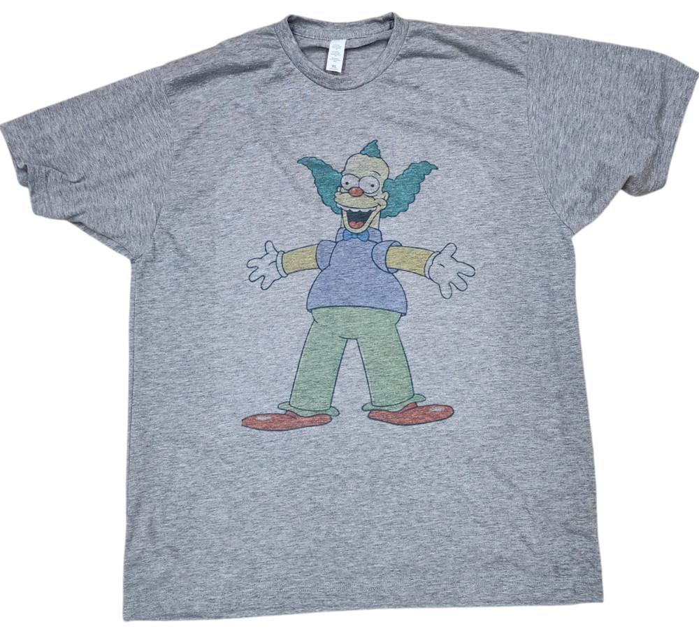 Krusty The Clown The Simpsons 90039s men039s Tshirt vintage gray Unisex T-Shirt XXL