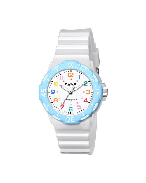 [FOCE] FOCE Player Urethane Band Watch FP1122W-SKY FREE