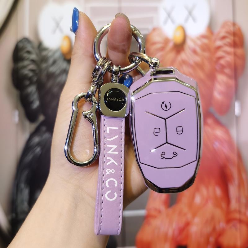 Lynk & Co 01/02/03 Key Case: Women's High-End New Energy Key Bag with Buckle