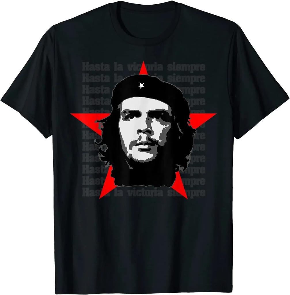 Koszulka Che Guevara Koszula Rebeliancka Kubańska Koszulka Rewolucyjna Guerrilla Casual z Krótkim Rękawem Męska damska Koszulka Cool T-shirt z Okrągłym Dekoltem