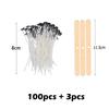 Multiple Sizes Waxed Cotton Thread Candle Wick 100pcs/set Smokeless Wick & Holder Candle Making Set Accessories Wicks Bracket