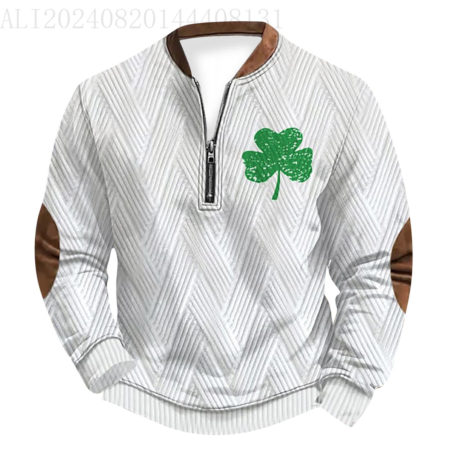 

Мужская повседневная толстовка в стиле ретро с градиентным принтом XL белый