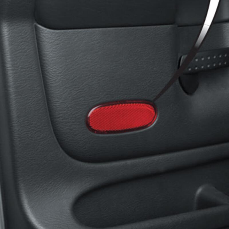 For Dodge Ram 1500 2500 3500 Car Front Door Panel Reflector Light Cover Red