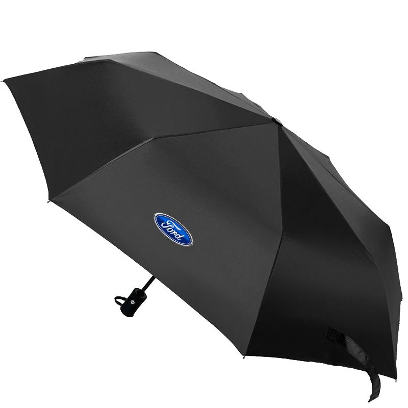 Folding Automatic Umbrella Rain Car Large Business 3Folding Umbrellas For Ford F150 Focus Ranger Fiesta Transit Mustang Mondeo MK2 MK3 Fusion