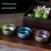 Portable Double-Layer Pure Titanium Teacup Set - Small Cup for Camping & Kung Fu Tea Ceremony