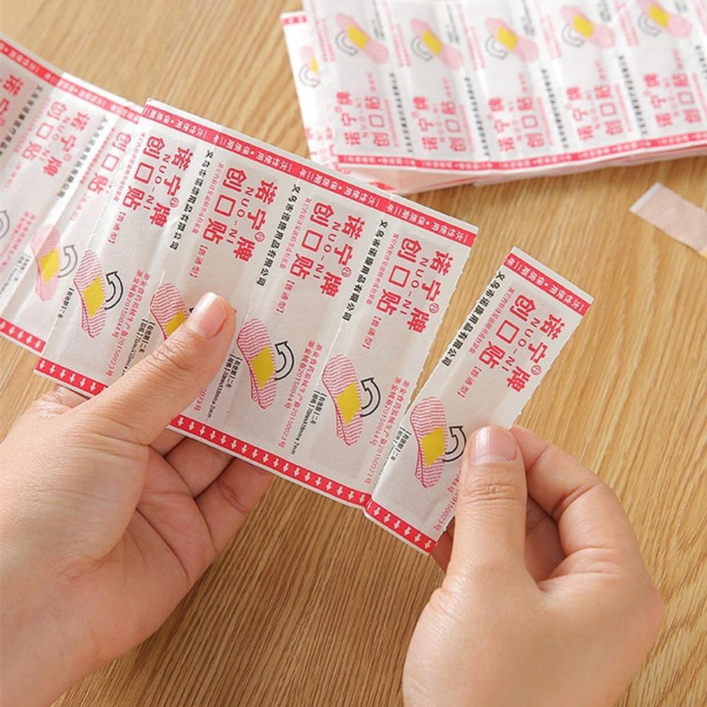 100PCs Band Aid Hemostasis Adhesive Bandages Waterproof Breathable Hemostatic Stickers Survival Emergency Kit Wound Plaster