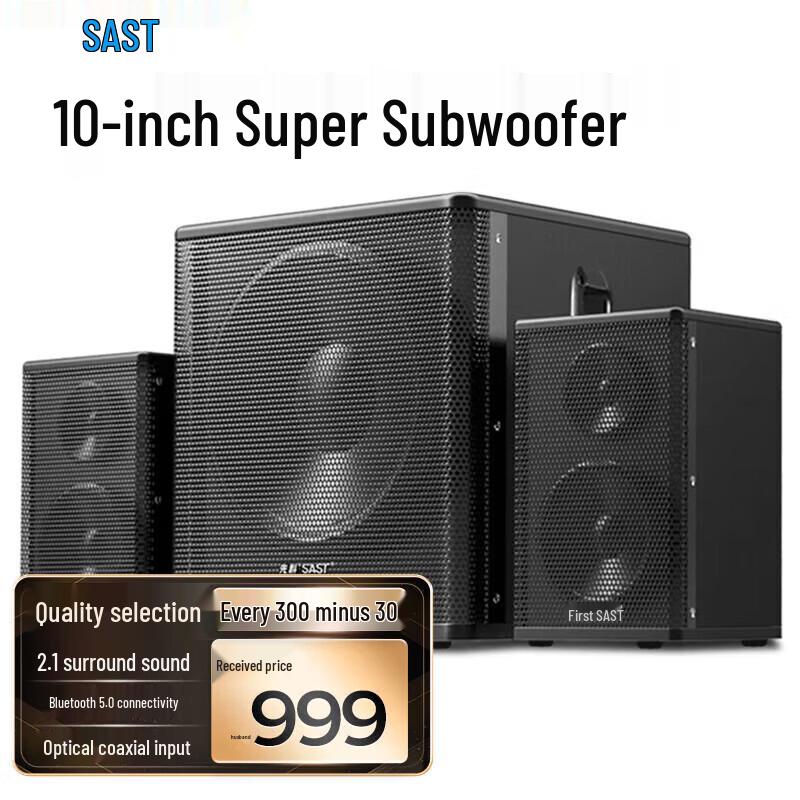 SAST A20 Home KTV Multimedia Active Speaker System CN Plug (adapter Included)