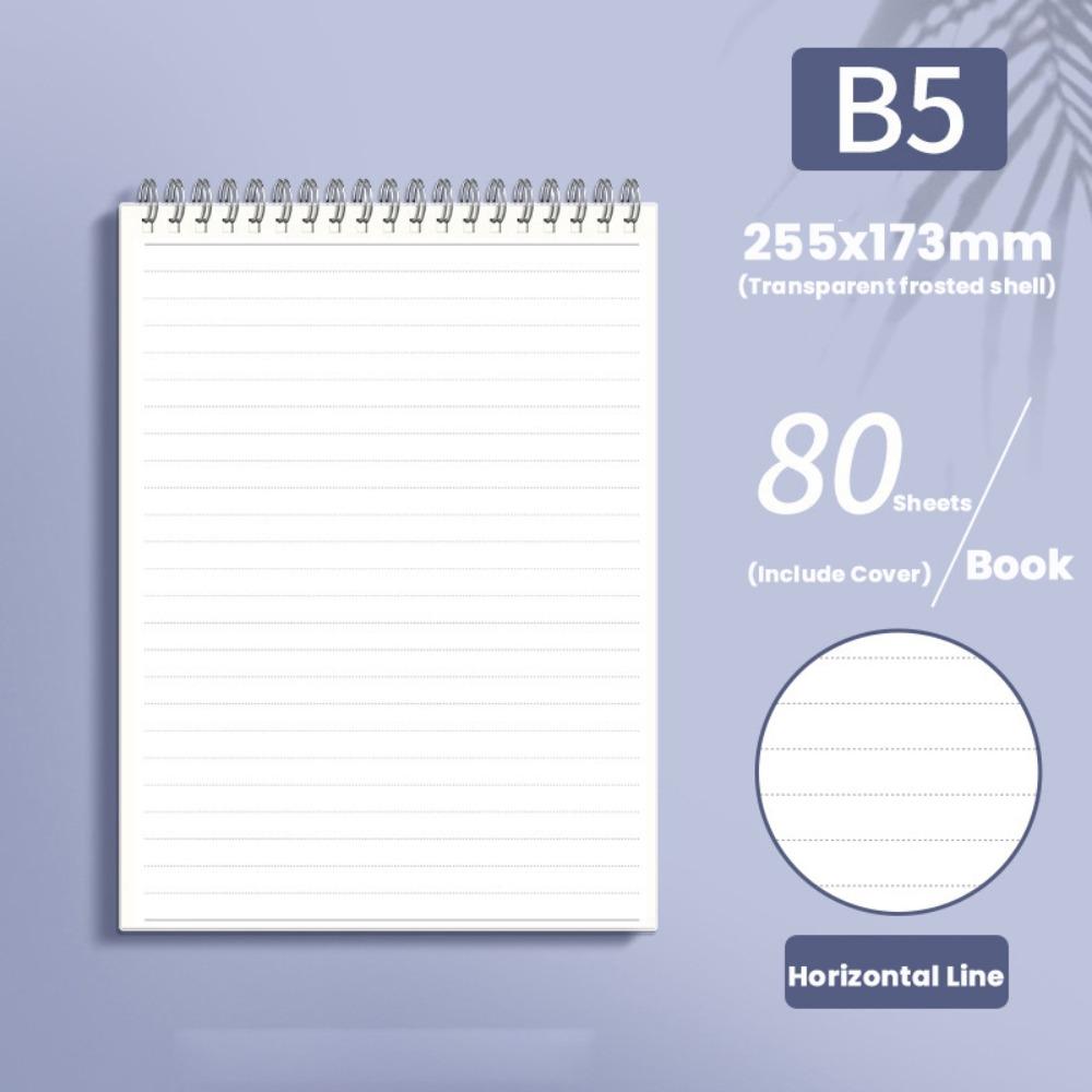Grids/Blank/Horizontal Line Spiral Notepad Flip Over Design Memo Pad  School Office Supplies