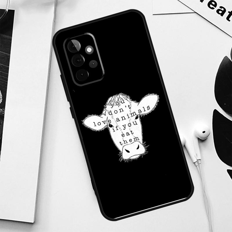 Vegetarian VEGAN ANIMAL LOVE VEGGIE For Samsung Galaxy A52 A22 A32 A54 A34 A14 A55 A35 A15 A53 A33 A13 A05 A06 A16 Phone Case