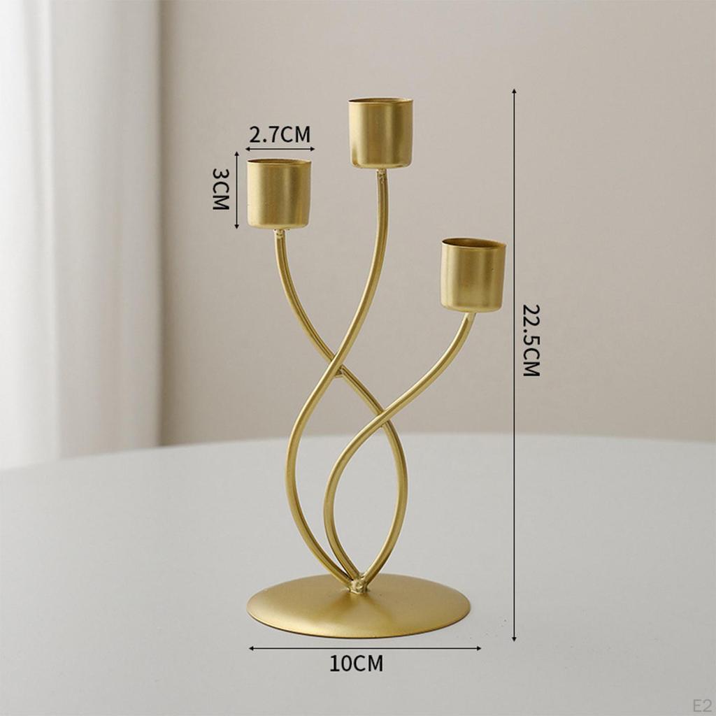 3 Arm Candle Holder Candlestick Candelabrum Holder,Candle Stand Candelabra for Dining
