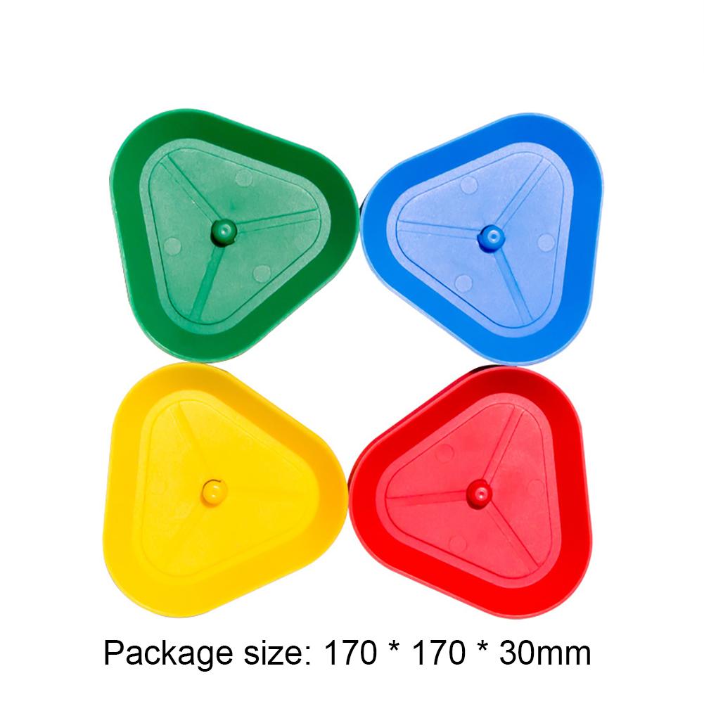 4pcs Game Poker Seat Hands-Free Playing Card Holder Board Triangle Shaped Poker Rack Holder Plastic for Seniors Children Adults