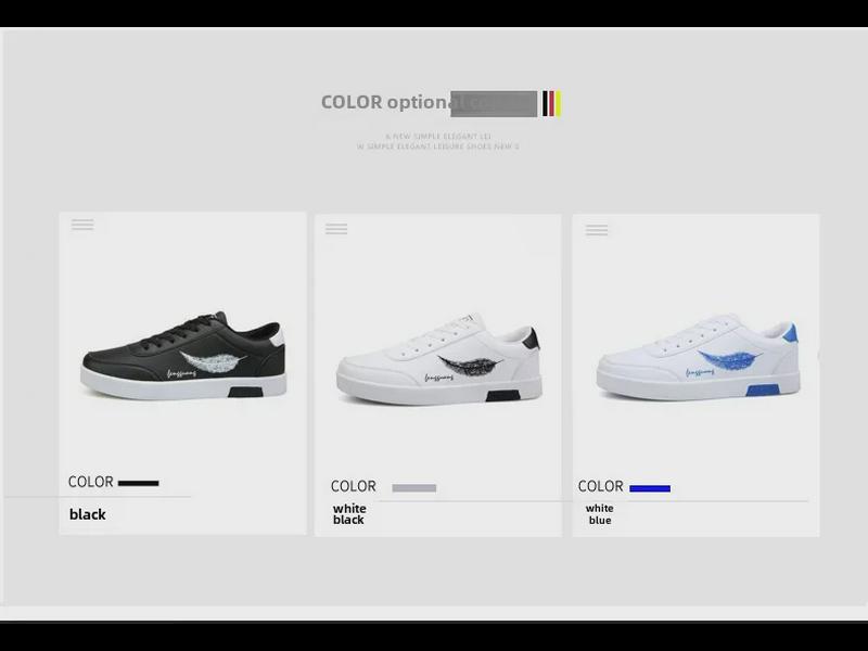 2024 Stylish Men's Low-Top White Shoes: Versatile, Breathable, Lightweight Korean-Inspired Spring/Summer Sneakers