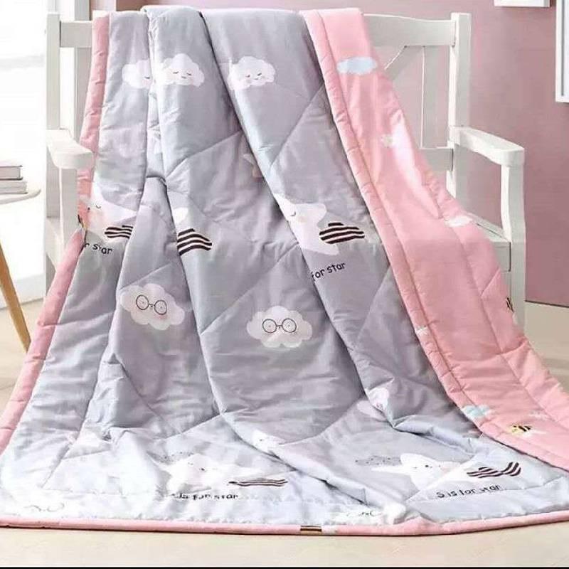 Bedroom With Duvet Modern Minimalist Style And Polyester Material Quilt For Kids