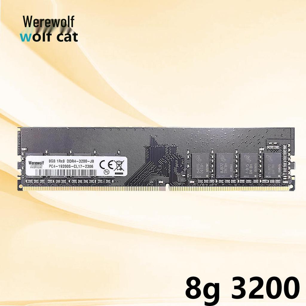New DDR4 8GB Desktop Memory Stick - 3200/2666/2400 MHz, Dual-Channel & Multi-Frequency Compatible.
