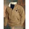 Spring And Autumn New Men'S Long Sleeve Half Zipper Printed Casual Fashion Trend Jacket