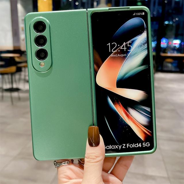 Solid Color Shockproof Phone Case For Samsung Z Fold 4 3 2 Flip 3 4 5g Zfold4 Zfold3 Zflip3 Zflip4 Zfold2 Protection Back Cover