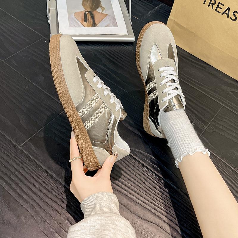 Fashion Women's Sports Shoes Spring and Autumn Retro Style Casual Versatile Flat Shoes Outdoor Walking Shoes for Women Zapatos De Mujer