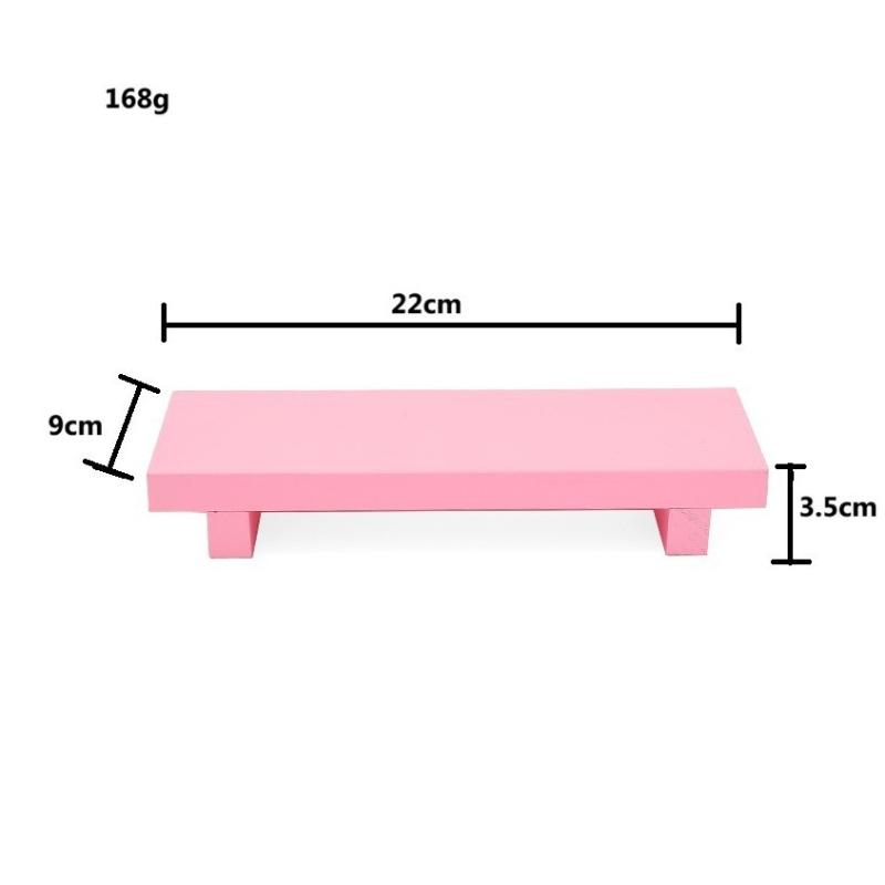 §Bandeja de Madera Soporte de Pedestal de Madera Tocador Jabón de Manos Vela Aromática Soporte de Almacenamiento Bandeja Soporte para Condimentos de Cocina Decoración del Hogar