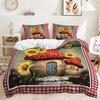 Three-Piece Mushroom Forest Quilt Set Two-Piece Bedding Set