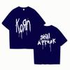 Korn Music Concert Rock Band World Tour Pure Cotton T-shirt Personalized Street Versatile 2025 Summer Fashion T-shirt