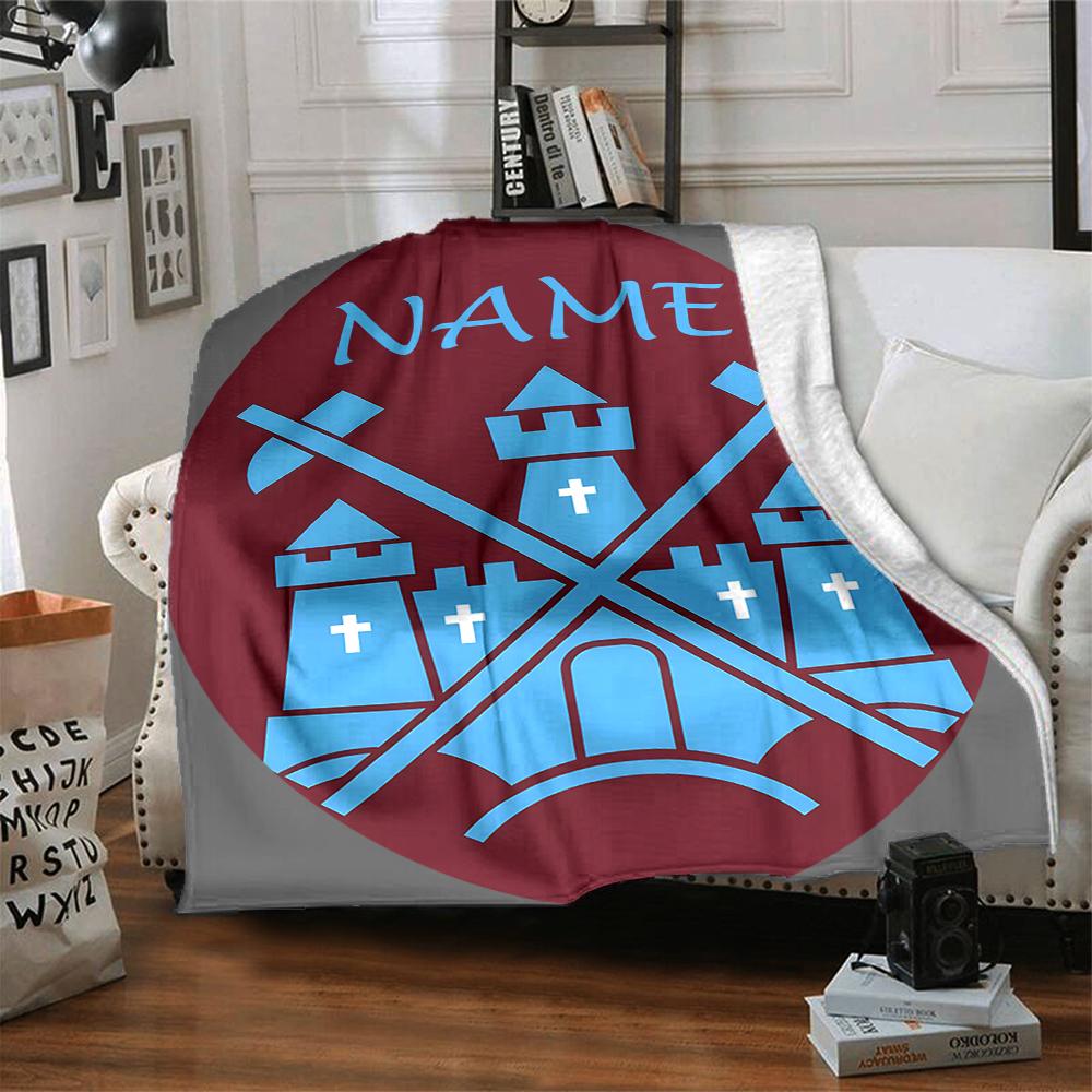 Custom Name FC Ingolstadt Team Crest blanket for Couch & Bed, Plush Cozy Fuzzy Blanket Super Soft & Warm Blankets for Fall and Winter. 0908277