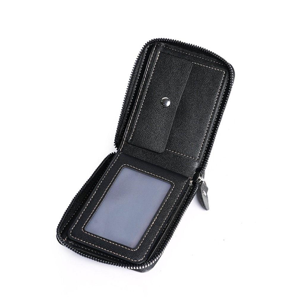 Multi-functional Men's Wallet PU Leather Credit Card Holder Mini Short Card Bag Wallet Organizer