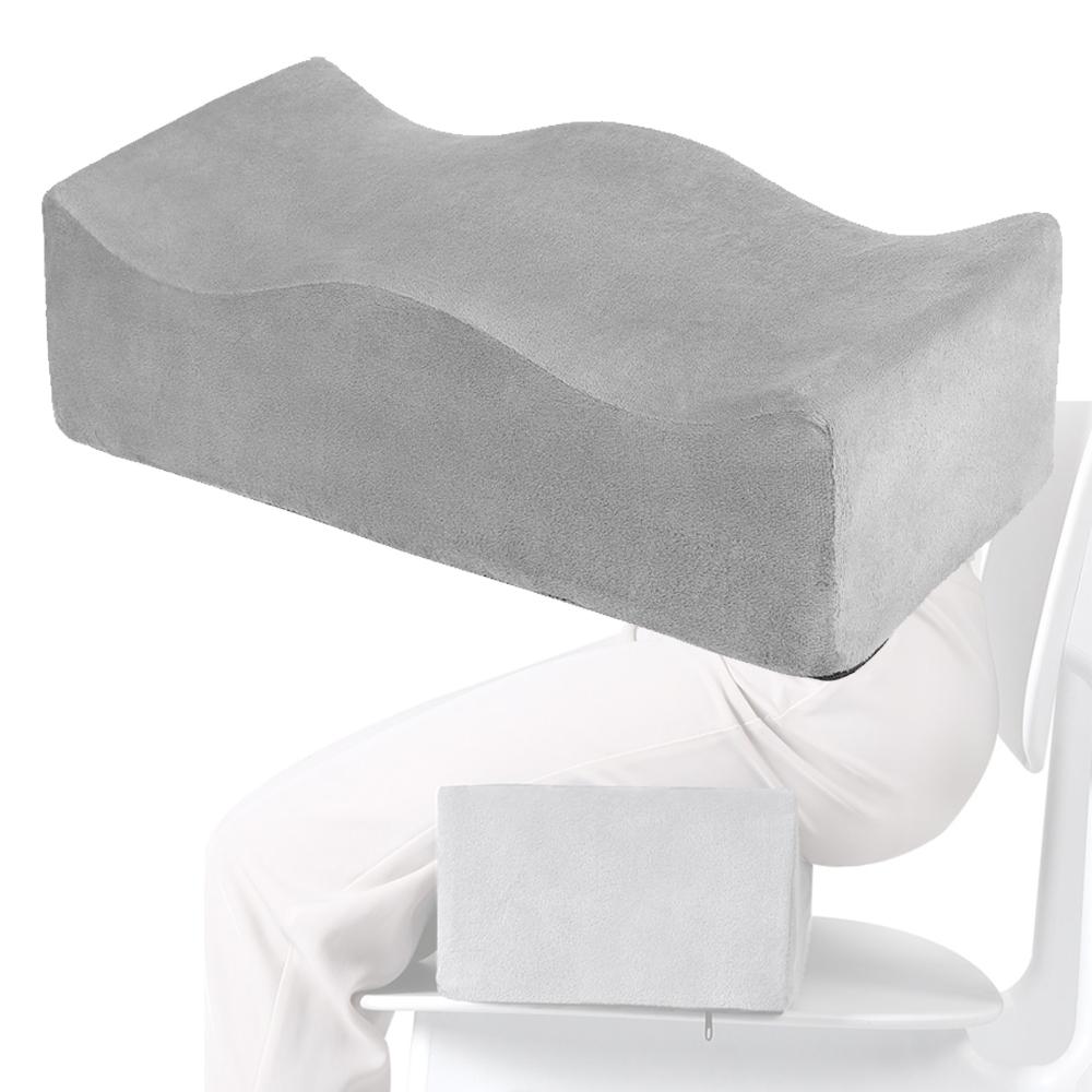 Foam Buttock Cushion Sponge BBL Pillow Seat Pad, After Surgery Brazilian Butt Lift Pillow for Hemorrhoids Surgery Recover Gray
