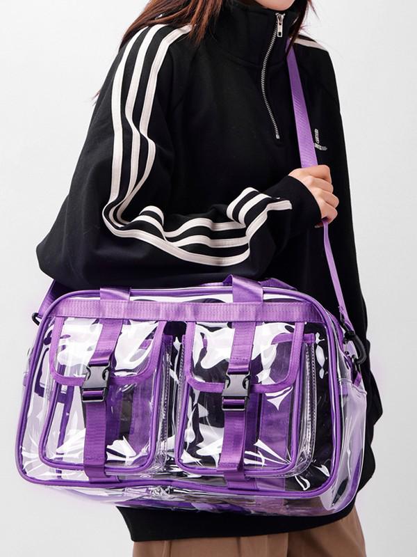 Women's 2025 Transparent PVC Backpack: Large Capacity, Waterproof Fashion Schoolbag