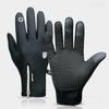 Outdoor Winter Windproof Waterproof Nonslip Fleece Gloves For Men And Women