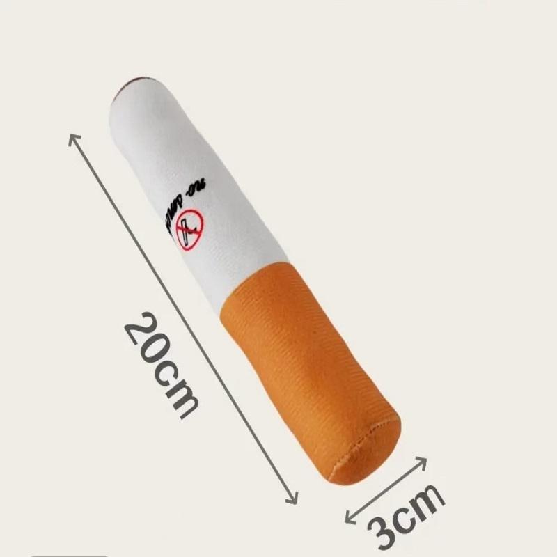 Забавная интерактивная плюшевая собачья игрушка Идеальный подарок для питомца для игр Собачья игрушка Креативная конструкция в виде сигареты Хихикающая жевательная игрушка для собаки