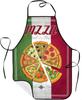 Vintage Pizza Best In Town Letter Waterproof Apron Anti Stain Fixed Tie Kitchen Grilling Baking Adult Household Protective Apron