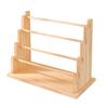 Wooden Jewelry Stand Log Bracelet Display Organizer with Removable Rod Visible Jewelry Showcase Rack