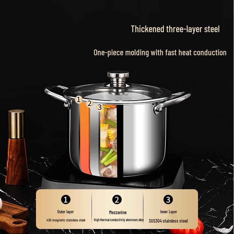 Balde 304 Stainless Steel Multi-Purpose Stockpot