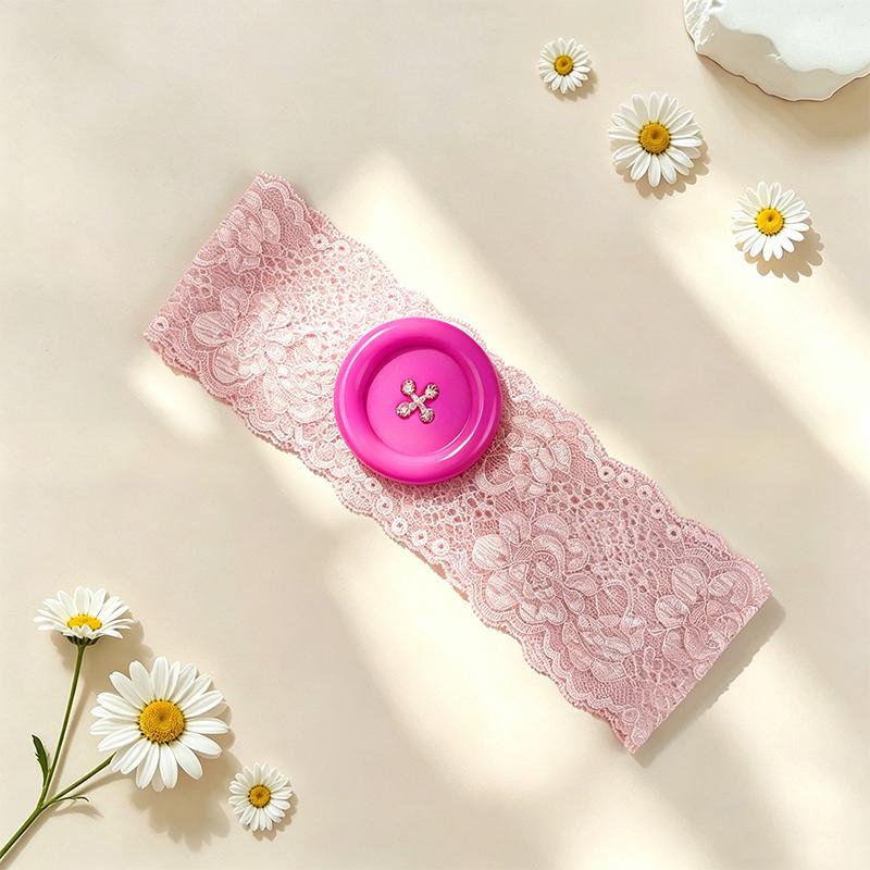 Vintage Women s Colorful Oversized Button Lace Headband Spicy Girl Y2K Japanese Trendy Headband Sweet Cool Sports Yoga Headband