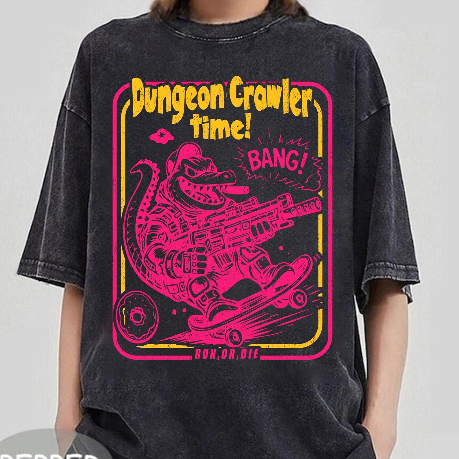 Dungeon Crawler Time! Goddamnit Donut, The Desperado Club, Dungeon Crawler Carl Shirt, Book Lover Gift, New Achievement, Ride or Roar Shirt XL