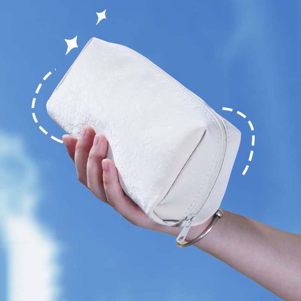 Cream White Yellow Big Pencil Bag Korean Style INS Pencil Pouch  School Supplies