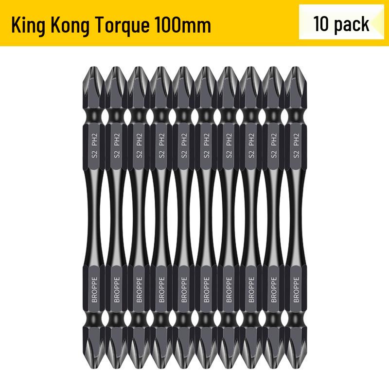 Double-Ended Magnetic Cross & Flathead Electric Screwdriver Bit Set