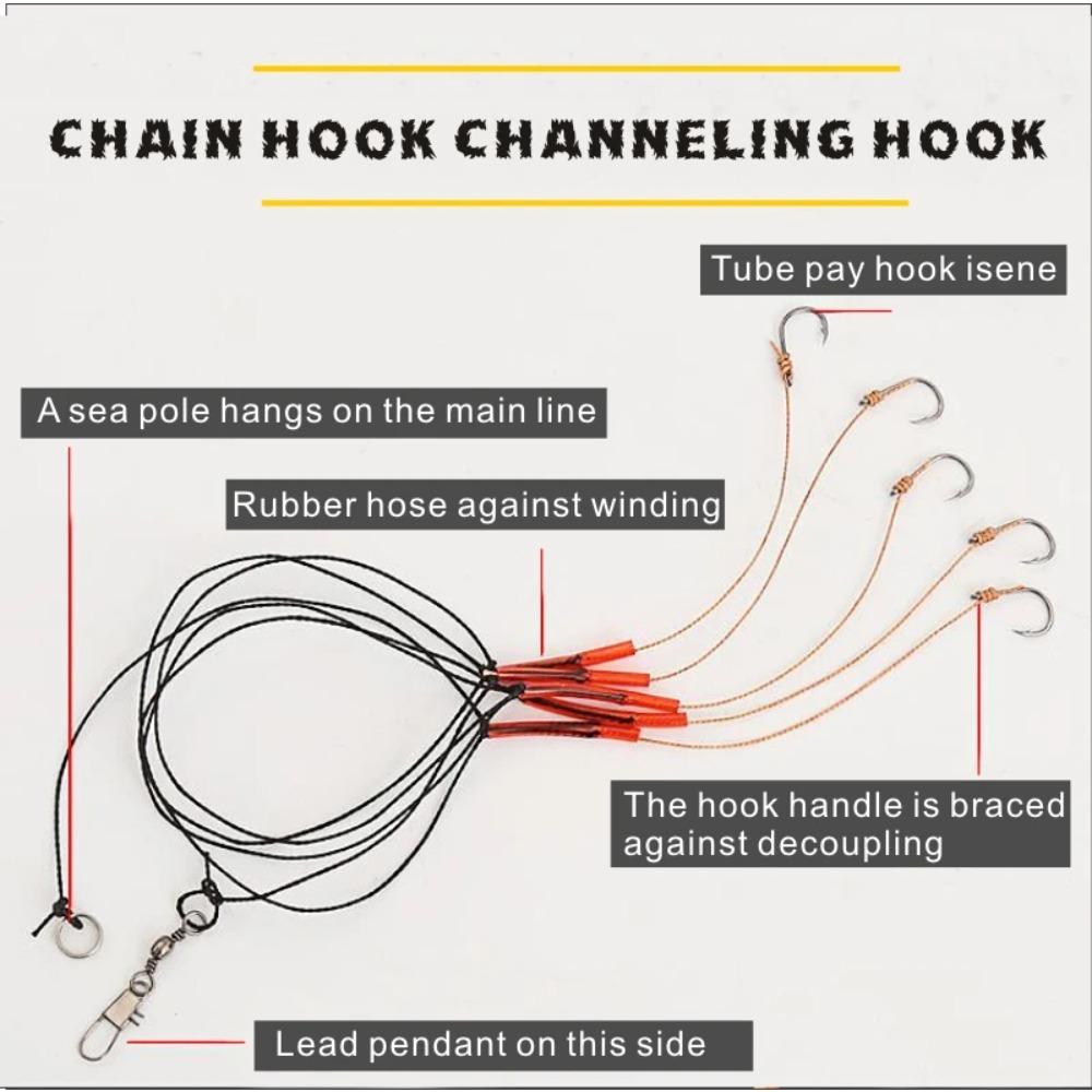 1 Bag 3# -13# Fishhooks High Carbon Steel String Hooks Fishing Lures Pesca Baits Combination 5 Small Single Hooks Fishing Accessory